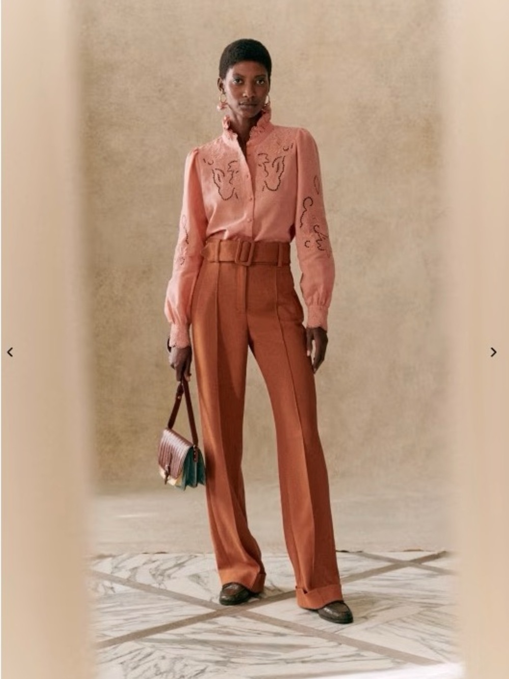 Sezane Lukas Trousers in Bronze (34)